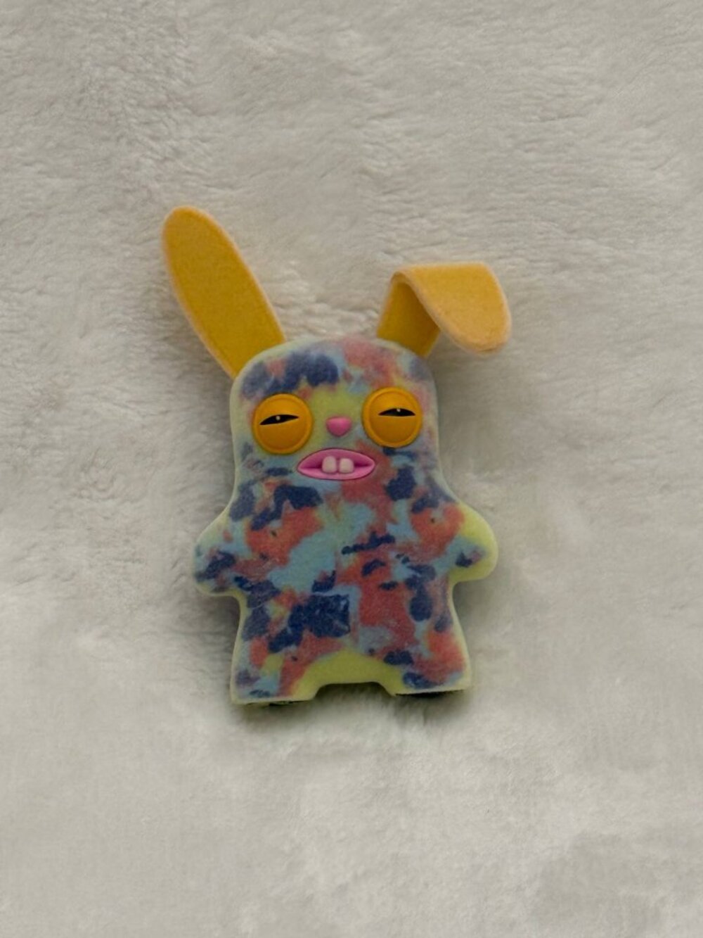 Small Fuggler Multicolor Rabid Rabbit Rabbid 2.5" Mini Figure - Picture 3 of 4